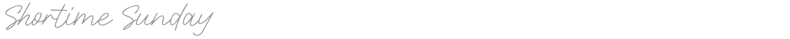 Shortime Sunday font preview